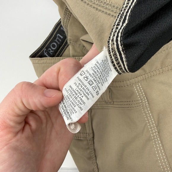 Prana Zion Mens Size 40x30 Khaki Stretch‎ Utility Cargo Pants Outdoor Adventure - Picture 8 of 9